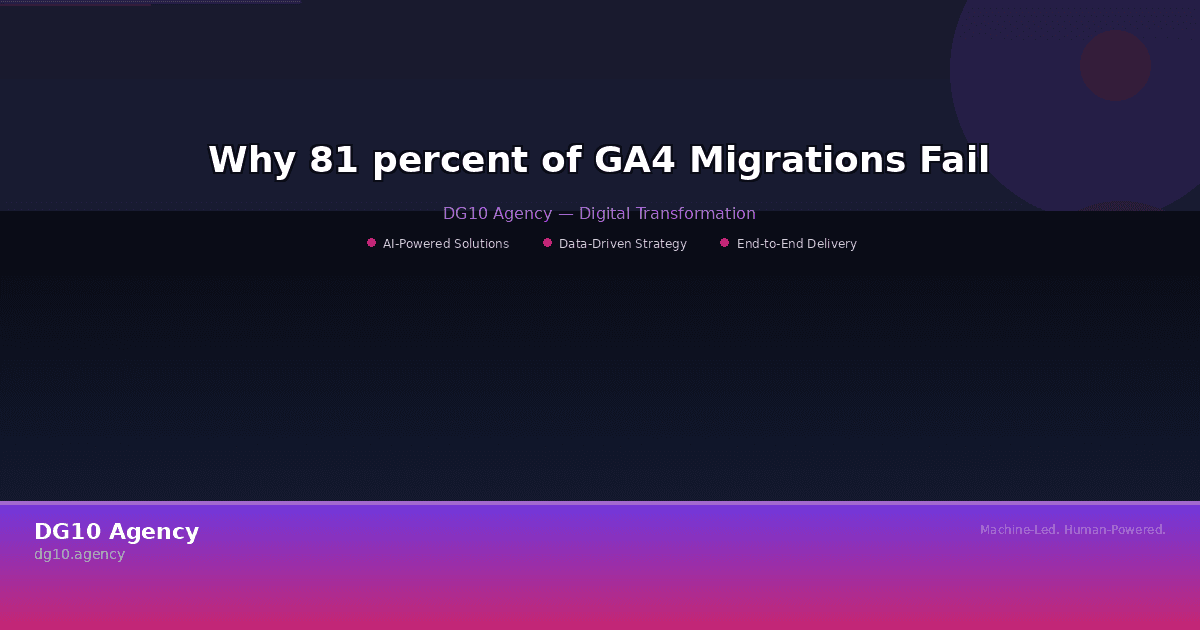 Why 81% of GA4 Migrations Fail (And How to Fix Yours)