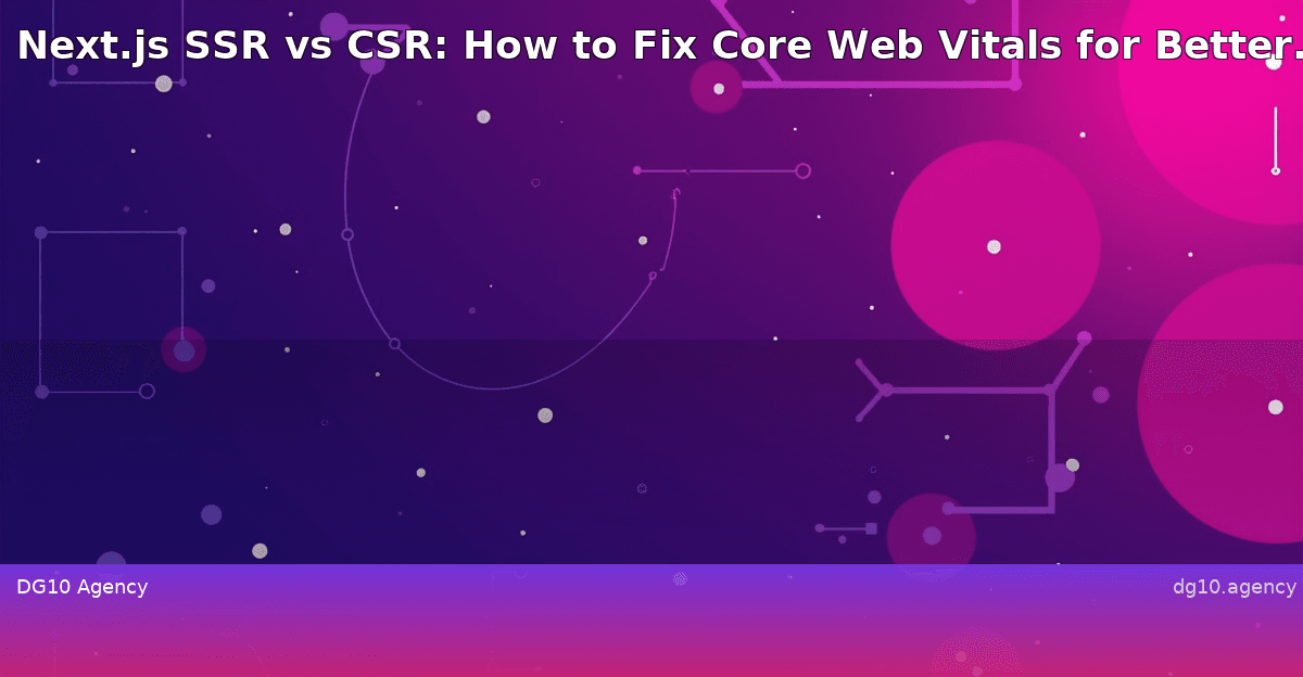 Next.js SSR vs CSR: How to Fix Core Web Vitals for Better Lighthouse Scores